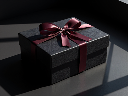 Gourmet food gift box with elegant design, premium materials, sophisticated presentation